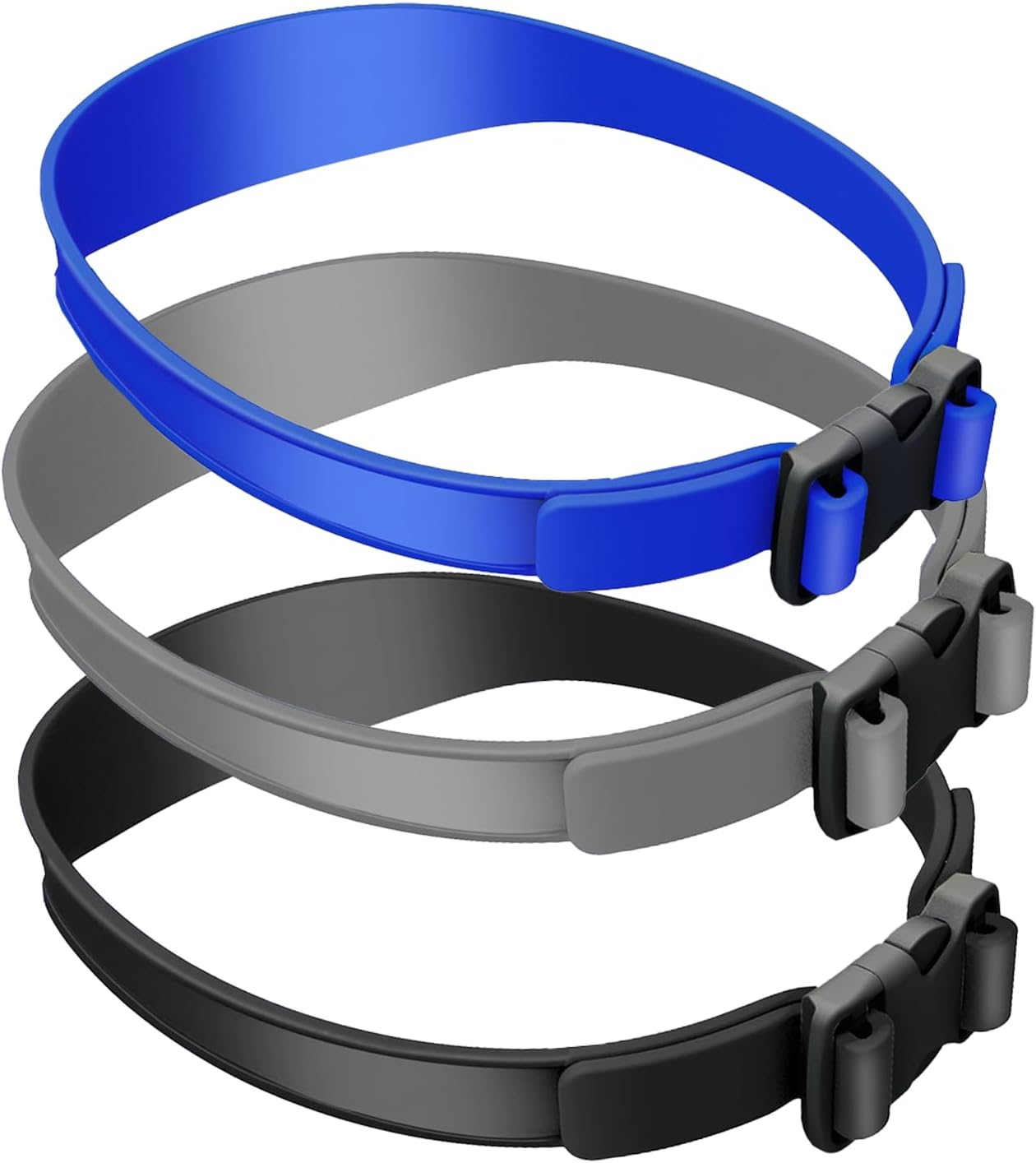 3pcs Neckline Shaving Template,Hair Trimming Guide,Diy Self Haircutting System,Adjustable Curved Silicone Haircut Band,Easy Use Tool Soft Portable,for Diy Home Haircut,Hair Cutting Guide Tool