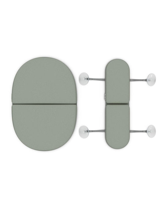 Lalo Knee & Elbow Saver - Foldable Padded Cushions for Bathtime Relief, Quick-Dry, Suction Cups for Stability, Bath Kneeler and Elbow Rest Pad Set 17 x 11.5 in Knee Pad & 16 x 4.5 in Elbow Pad - Sage