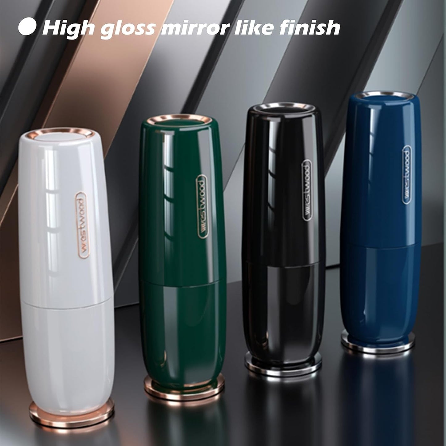 Luxury White Plastic Travel Toothbrush Holder Case with Cover, Portable Travel Toothbrush Cup, Storage Container for School Camping Business Trip Bathroom