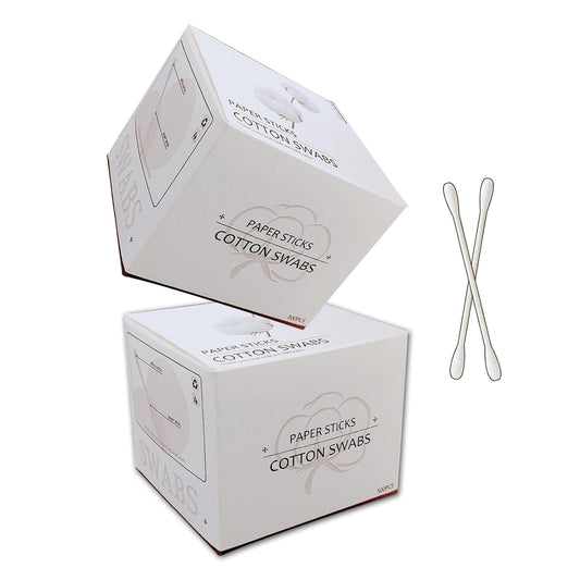 Natural Paper Cotton Swabs 1000ct, Double Tips Cotton Buds for Personal Care
