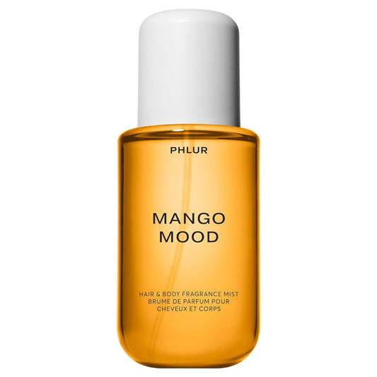 PHLUR Mango Mood Body Mist - Hair & Body Fragrance Mist - Mango, Jasmine, Patchouli & Vanilla Body Spray (8 Fl Oz)