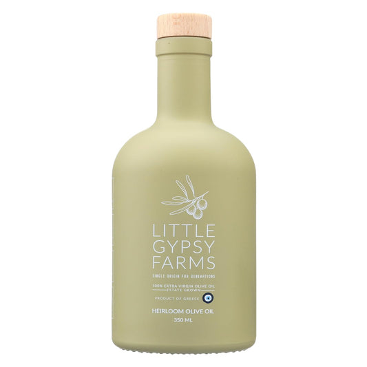 Heirloom EVOO from Little Gypsy Farms | Extra Virgin Olive Oil from a Single Estate in Greece | First Cold-Pressed | High Polyphenols & Amino Acids | NYIOOC Award Winner | 350ml