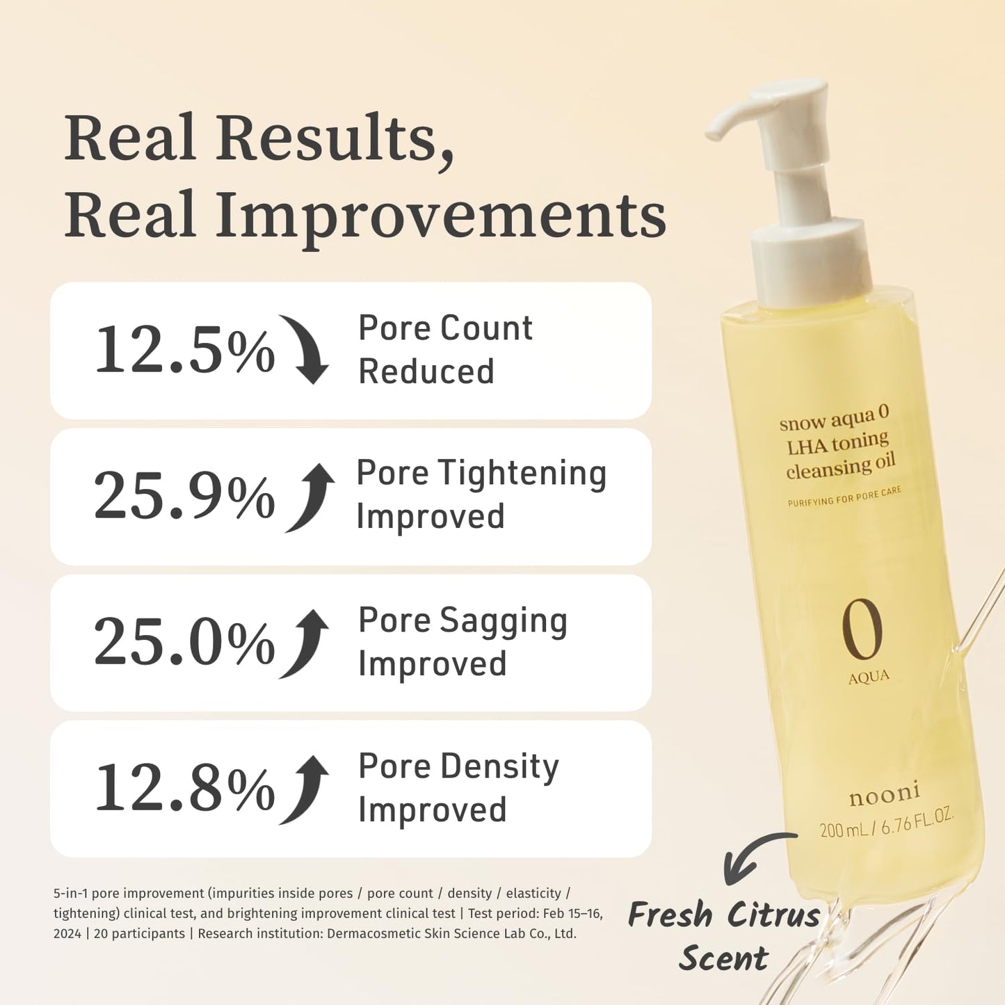 NOONI Korean Cleansing Oil - Snow Aqua 0 LHA Toning Cleansing Oil | Makeup Blackhead Remover, Pore Control, Glass Skin, Help Control Sebum, Revitalizing, Moisturizing, Korean Skin Care, 6.76 Fl Oz