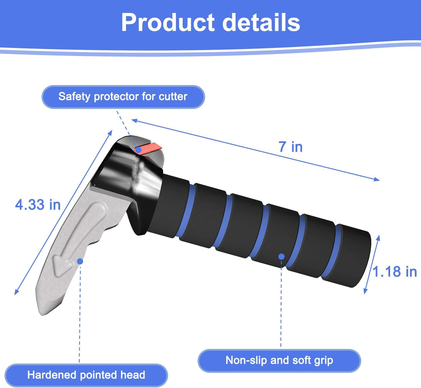 3 in 1 Car Door Handle for Elderly,Car Handle Assist,Support Handle Multifunction Door Latch for Seniors and Handicapped