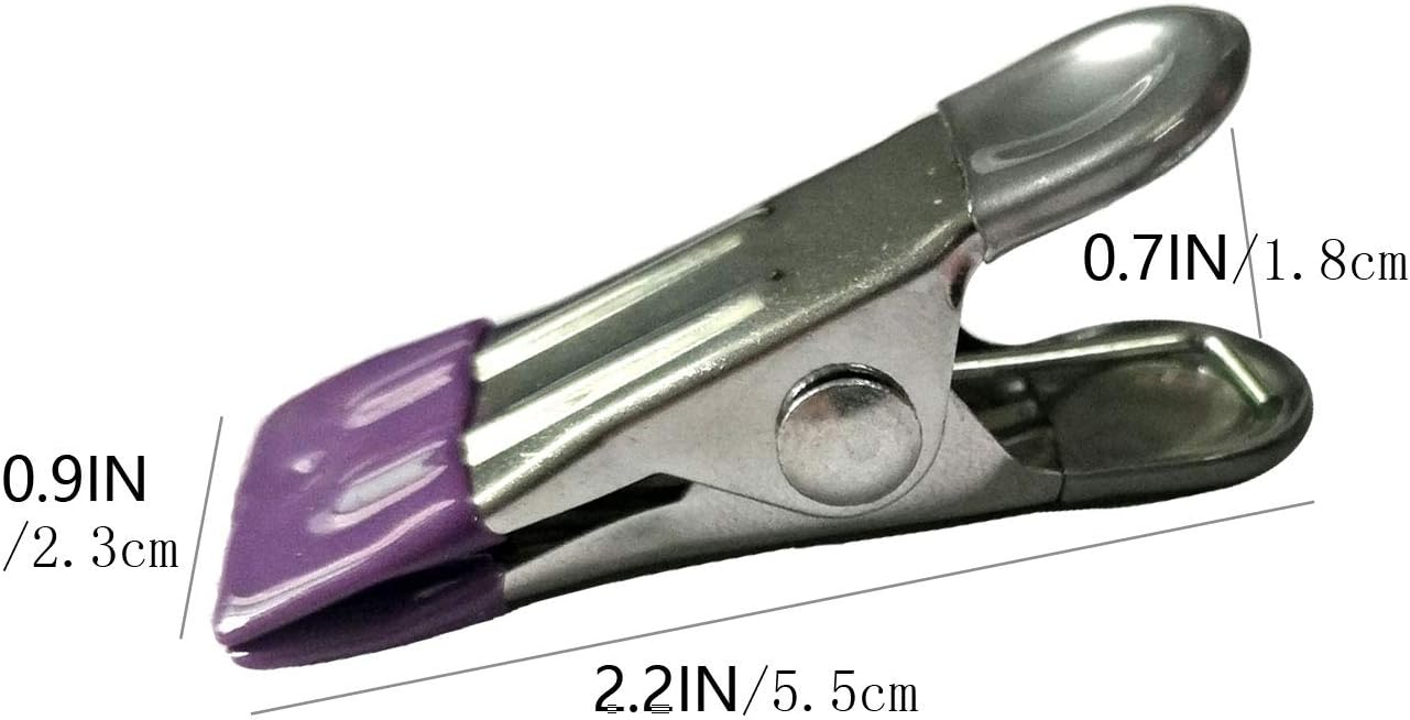 Stainless Steel Clothes Pins: 30 Packs Metal Beach Towel Clips, Pool Cover Clips,Heavy Duty Close Pins ,Hanging Towel Clamp Cloth Clips,Beach Chair Towel Clip