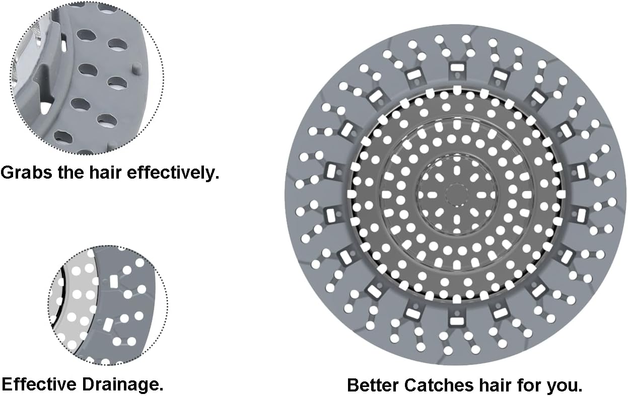 Bathtub Drain Hair Catcher,Bathtub Protector Suitable for Bathroom Bathtub, Pop-Up Drains. (Patented Product)