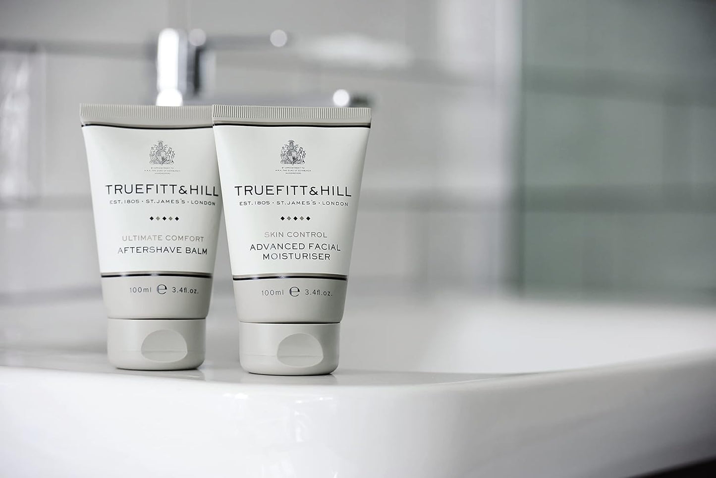 Truefitt & Hill Luxury Aftershave Balm - Ultimate Comfort - Premium Soothing Moisturizer with Aloe Vera Extract - Ideal for Sensitive Skin, Razor Burn Relief, and a Silky Smooth Finish - 3.38 oz.