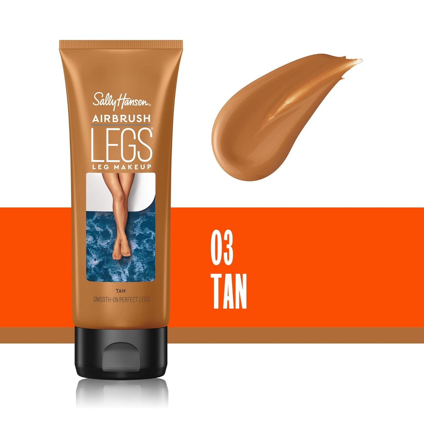 Sally Hansen Airbrush Legs®, Leg Makeup, Tan/Bronze, Easy Application, Flawless Looking Legs, Water Resistant, Transfer Proof Lotion
