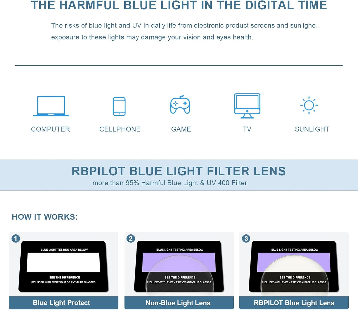 RB. Pilot Retro Cateye Reading Glasses for Women Blue Light Blocking Computer Glasses Spring Hinge Readers