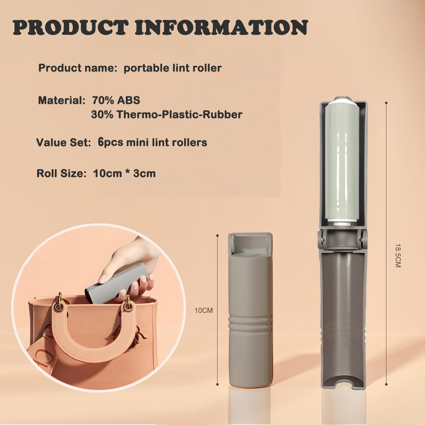 Mini Reusable Lint Roller for Travel, 8 Pack Washable Foldable Lint Remover with Sticky Gel, Portable, Compact and Easy to Clean for Clothes and Luggage Use