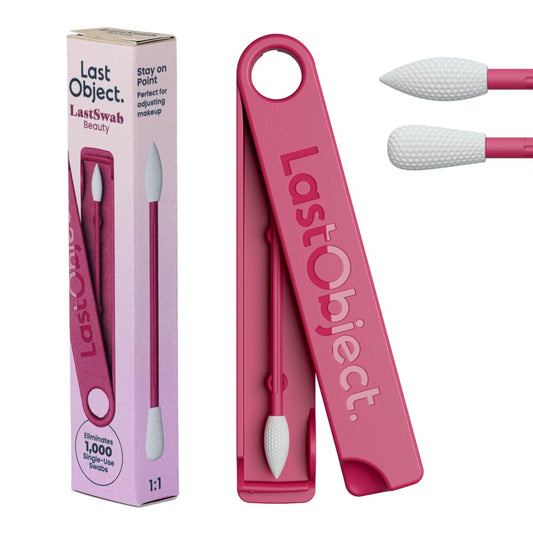 LastSwab® Reusable Cotton Swabs for Gentle and Eco-Friendly Beauty Routines - The Sustainable Alternative to Single-Use Q Tips - Zero Waste & Easy to Clean - Comes with a Convenient Travel Case Holder
