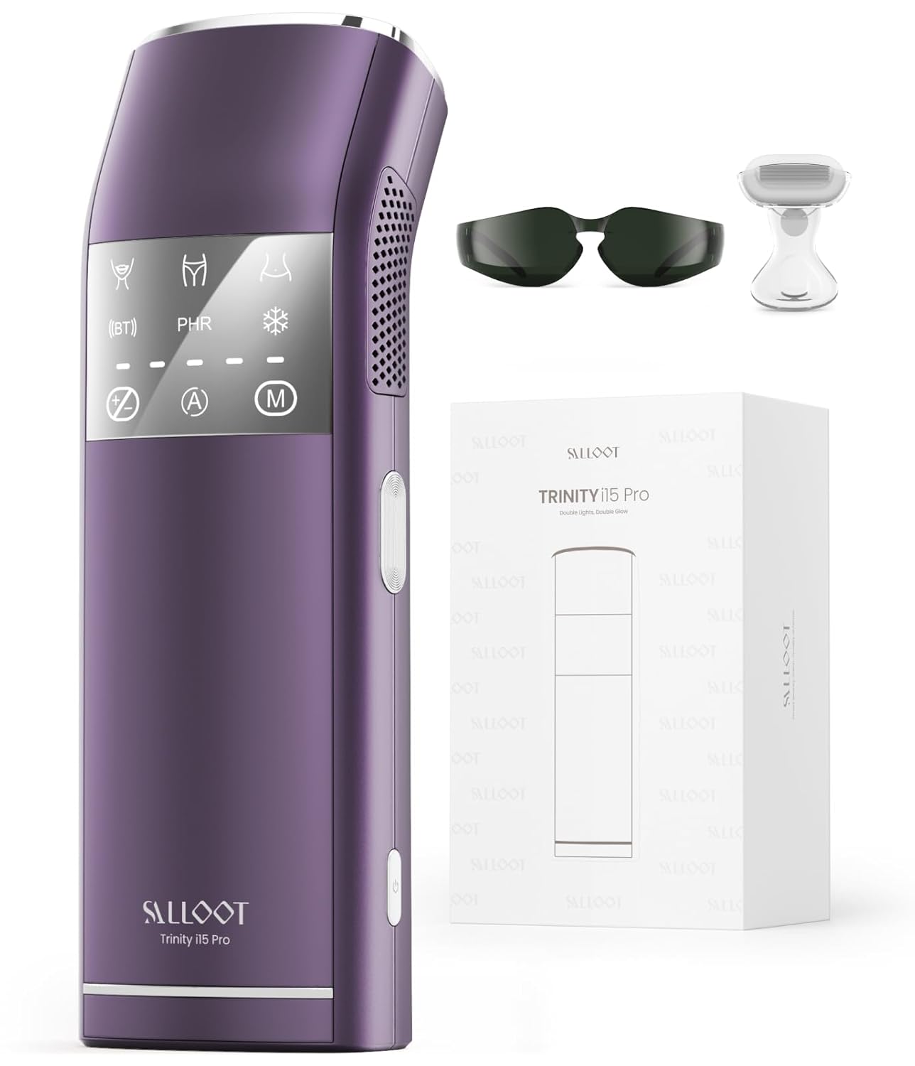 IPL Laser Hair Removal for Women and Men, 2 Lights, 2℃, 16.6 cm² Sapphire Ice Cooling for Sensitive Skin, 4-Pulse Mode for Ingrown Hair, Bikini, Face, Body Permanent Epilator Home Hair Removal Device