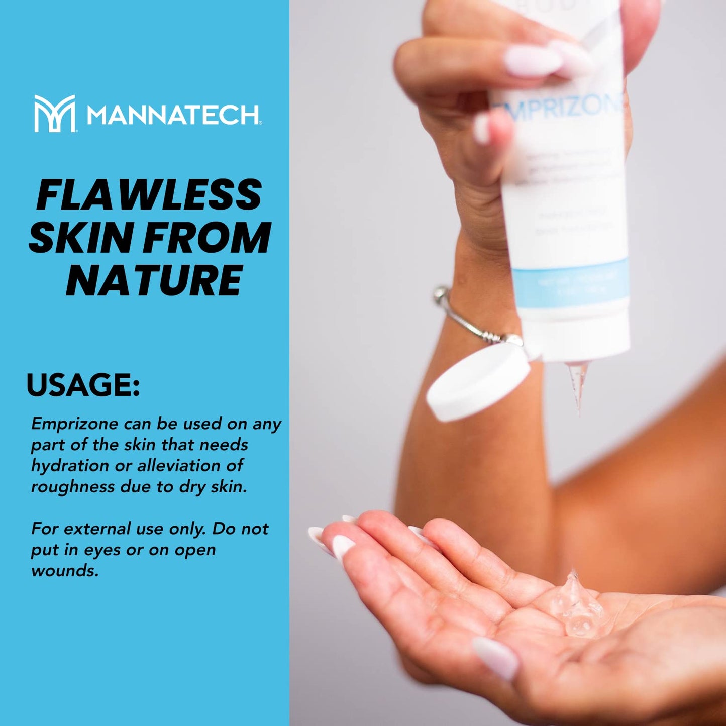 Mannatech Emprizone 5oz, Contains Aloe Vera Gel for Skin, Soothe Minor Skin Irritations, Hydrating Gel Balanced pH-levels, Paraben & Fragrance-free, Allergy tested, Dermatologist tested w/Ambrotose