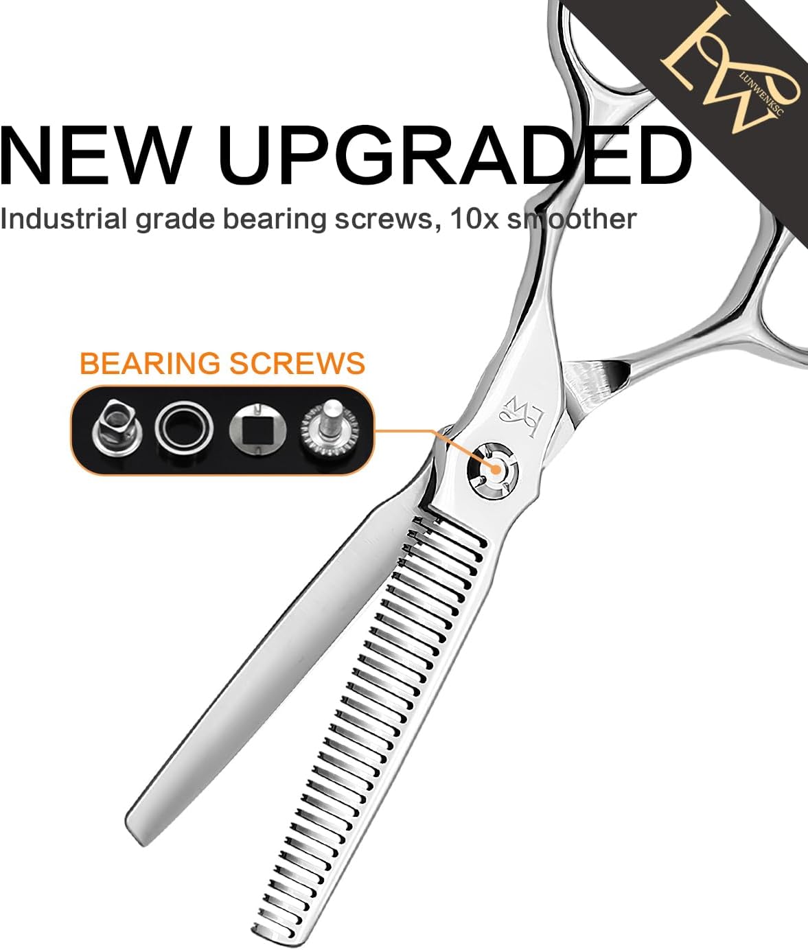 Professional Thinning Shears 6 Inch,Undergoes Rigorous 238-Step Process,Professional Hair Scissors For Women & Men,440C Steel,1 Pack