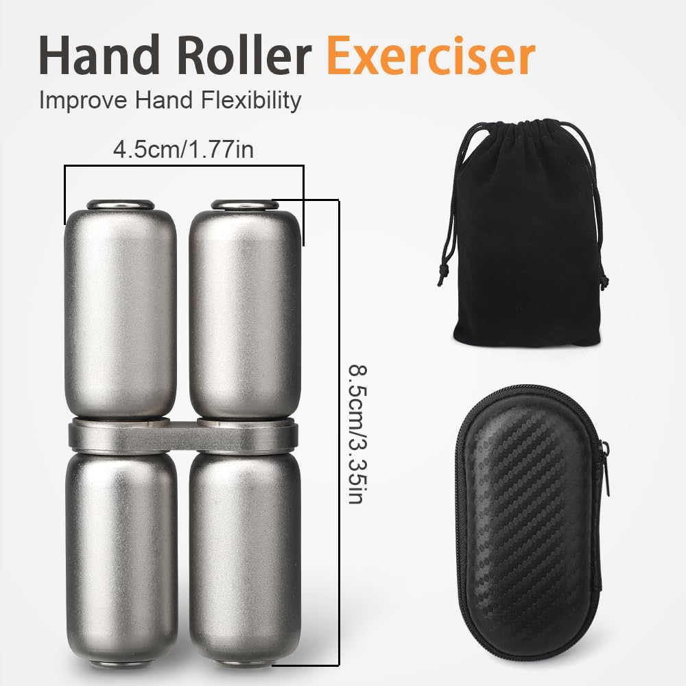 Fidget Roller for Kids Adults- Handheld Fidget Toy for Hand Recovery | Relieve Stress Anxiety, Promotes Focus | Tension, Hand Grip | Strengthener, Hand Speed Exercise | Trainer, Portable | Boredom