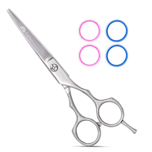 Equinox Barber & Salon Styling Series, Barber Hair Cutting Scissors/Shears, 6.0" Overall Length