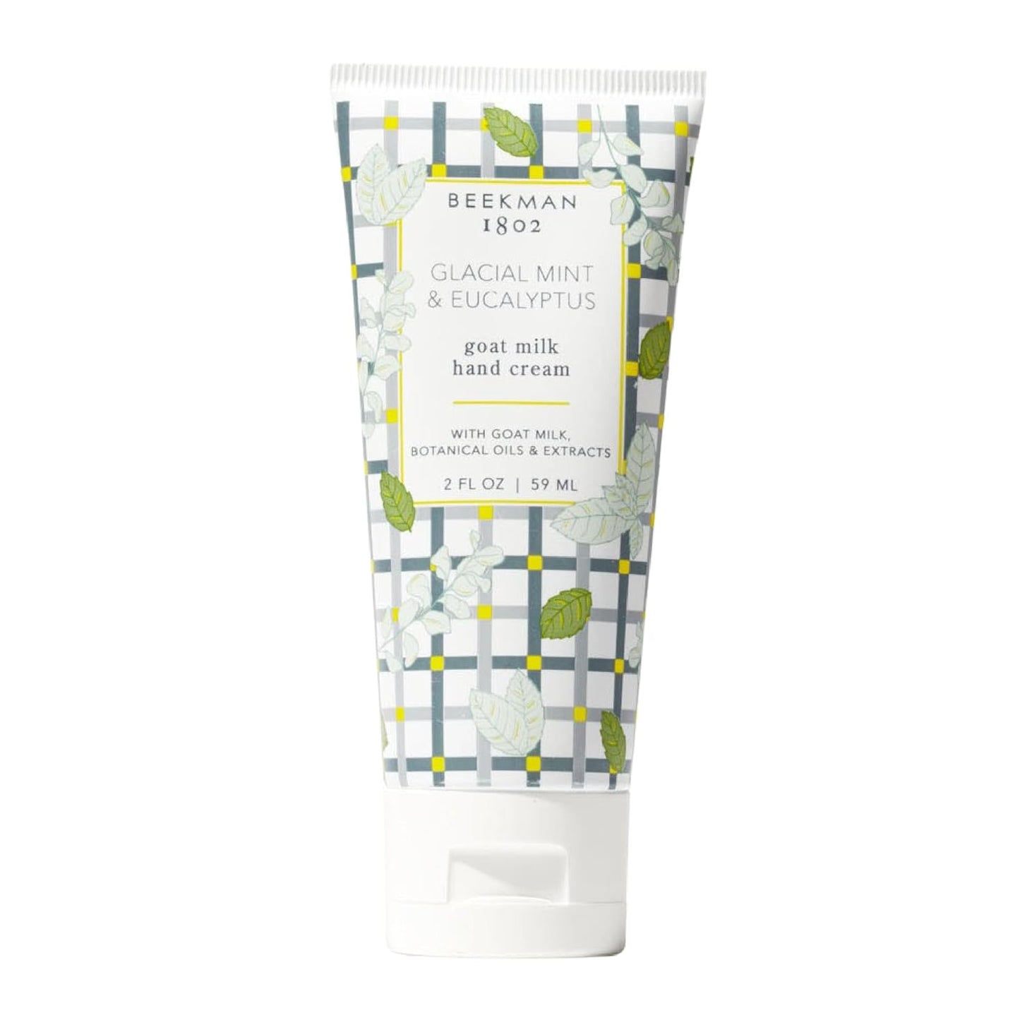 Beekman 1802 Glacial Mint & Eucalyptus Hand Cream - 2 oz - Scented - Nourishes, Hydrates & Repairs - With Goat Milk, Shea Butter & Glycerin - Non-Greasy - No Irritation - Good for Sensitive Skin