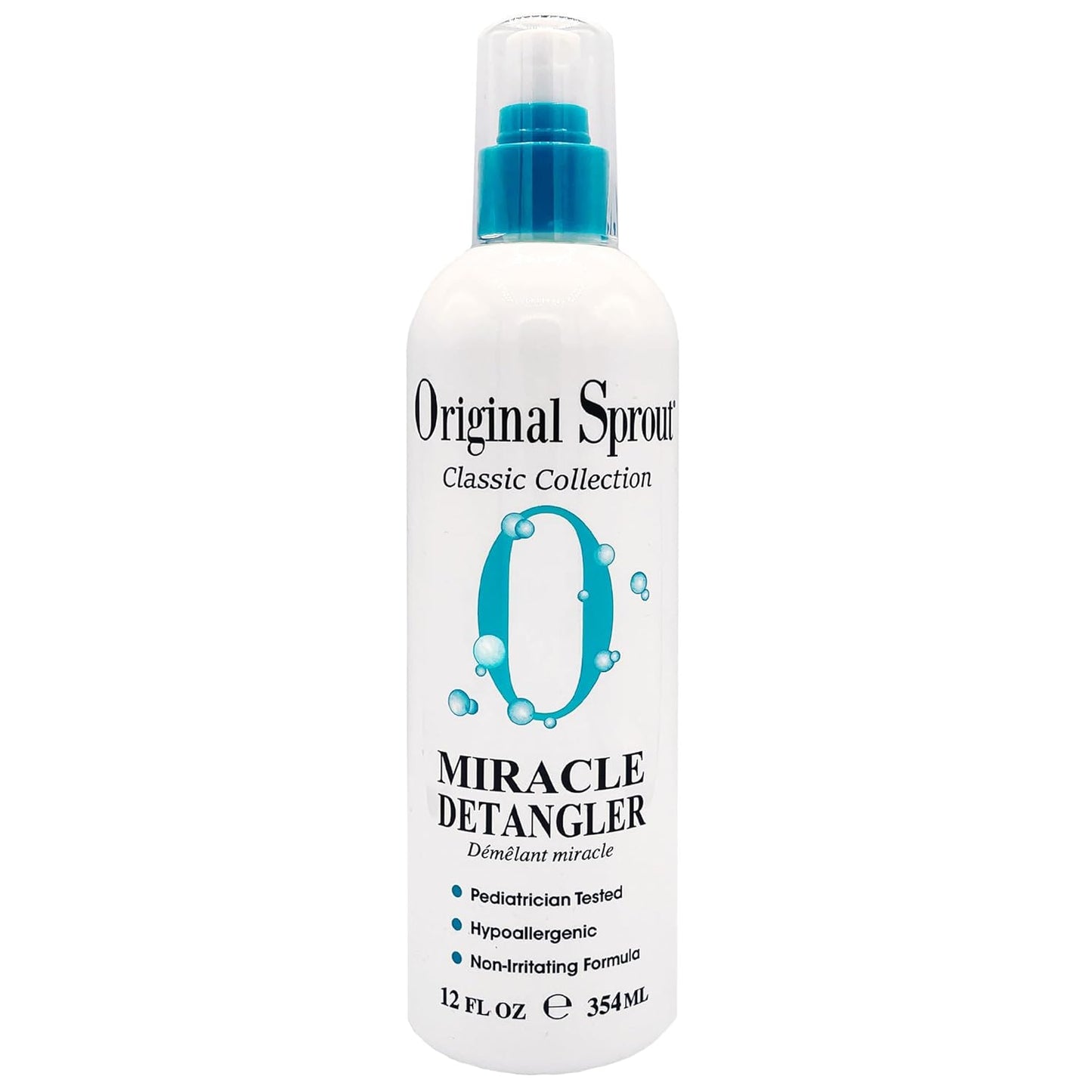 Original Sprout Miracle Detangler Spray, Lightweight Non-Greasy Leave-In Conditioner Spray for All Hair Types, Smooths, Softens & Detangles, Vegan, Cruelty-Free, Safe for Kids & Adults, 12 fl oz