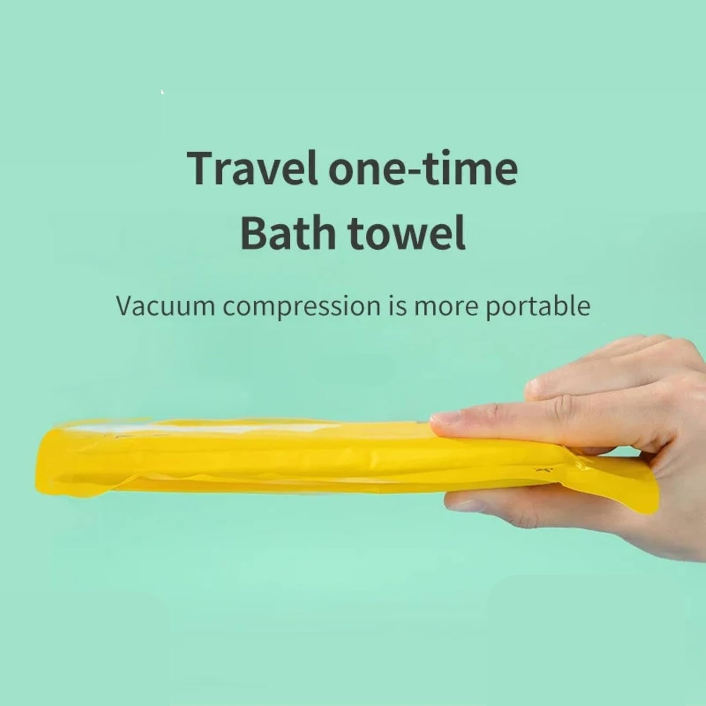 Disposable Bath Towels 5‑Pack – Large 55″ × 27.5″ Biodegradable Cotton Body Towels for Travel, Spa, Camping, Hotels – Ultra-Absorbent, Individually Wrapped & Portable