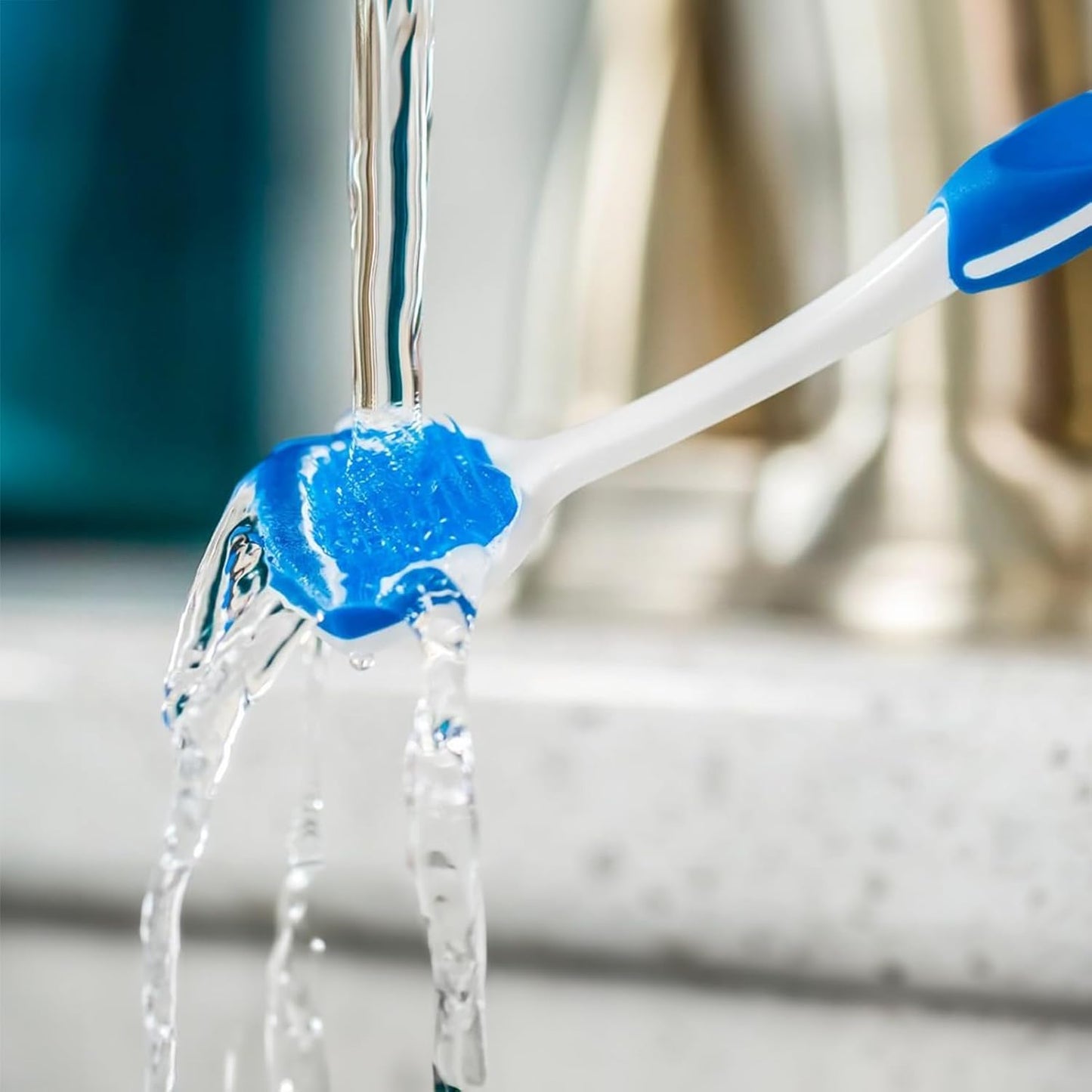 Soft Bristles Tongue Brush for orabrush - Gentle on Gag Reflex,Ergonomic Design, Freshens Breath for Improved Dental Hygiene,4 Tongue Scrapers - 4 pack