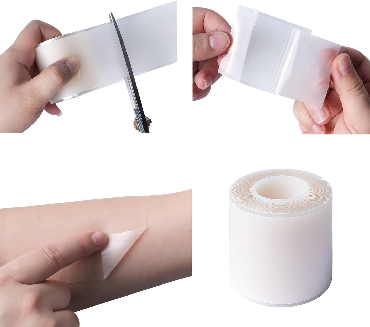 Hydrocolloid Bandage, Hydrocolloid Roll for Wound Care and Healing, Hypoallergenic and Skin-Friendly, Flexible & Waterproof,Self-Adhesive,DIY Size and Shape (2in* 10ft)