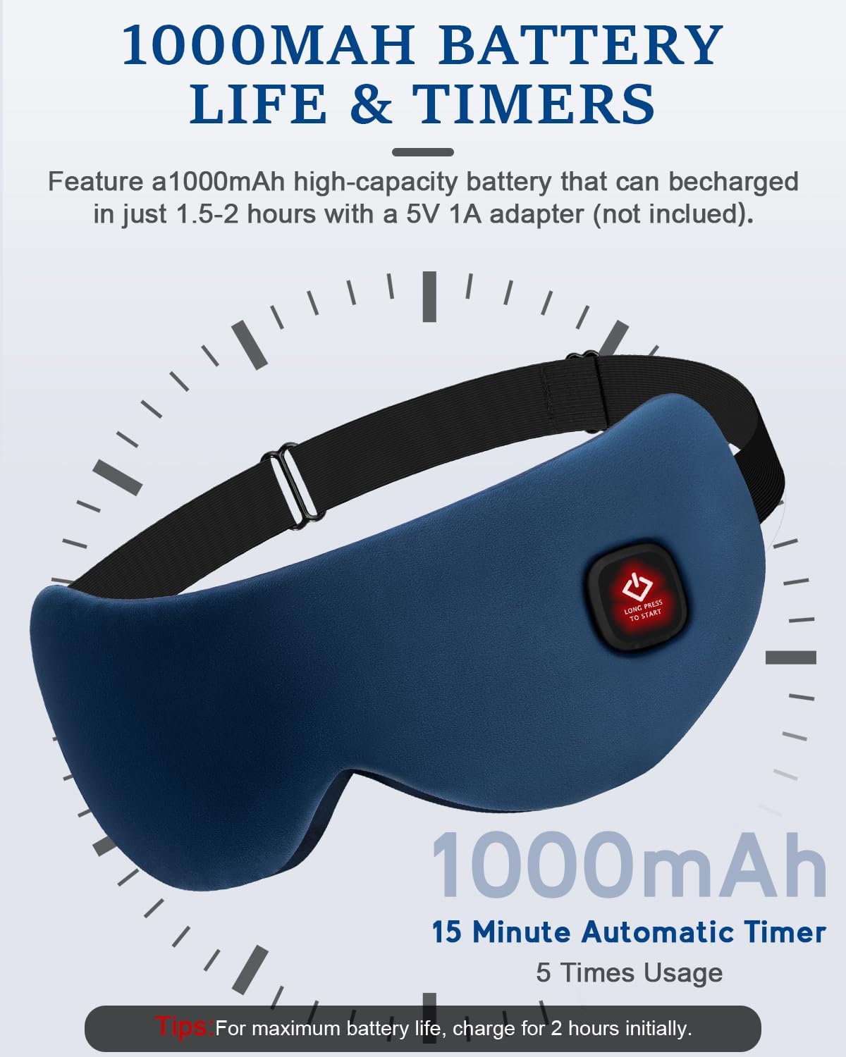 Cordless Heated Eye Mask for Dry Eyes, Blocking Light Sleeping Mask Warm Eye Compresses Electric Heating Pad for Stye Eye Treatment Blepharitis Sinus Migraine Gifts for Woman Man