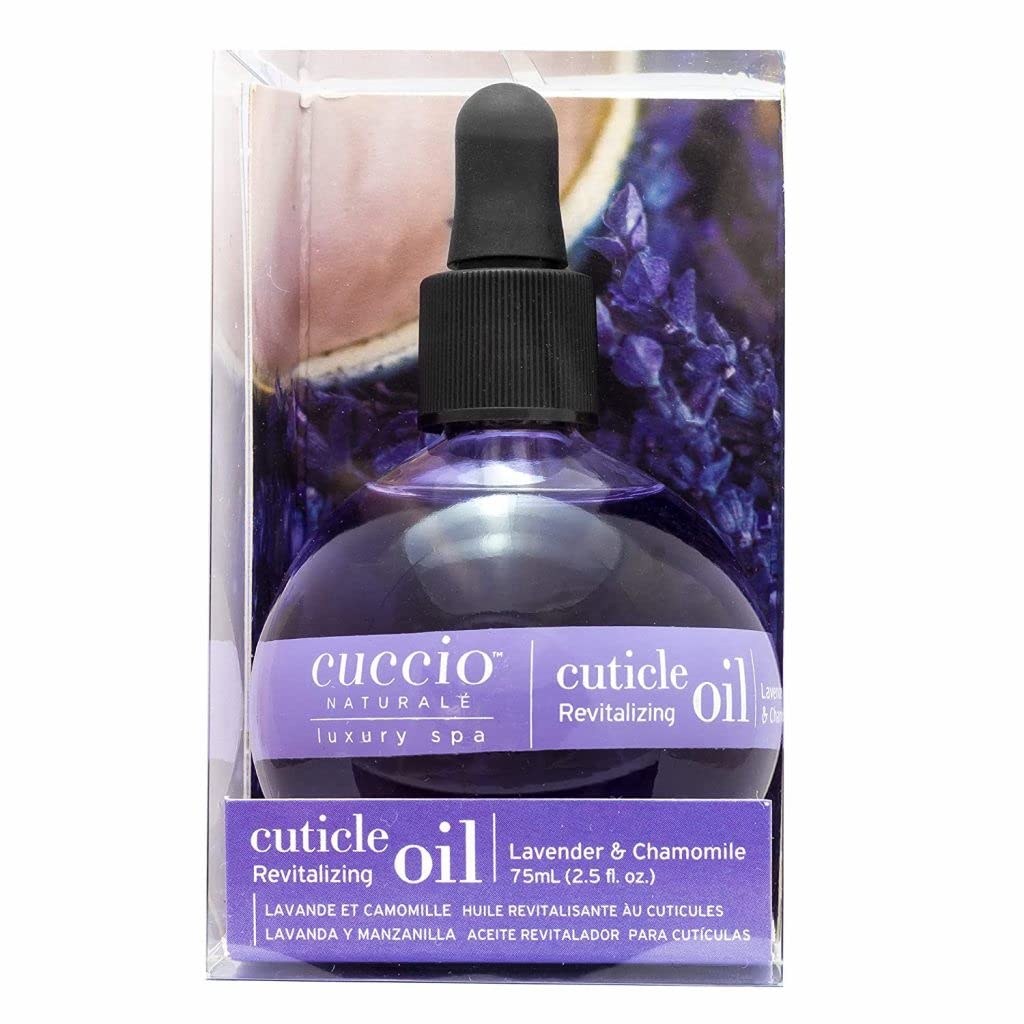 Cuccio Naturale Cuticle Revitalizing Oil - Lavender & Chamomile - Moisturizes, Strengthens Nails - 2.5 oz