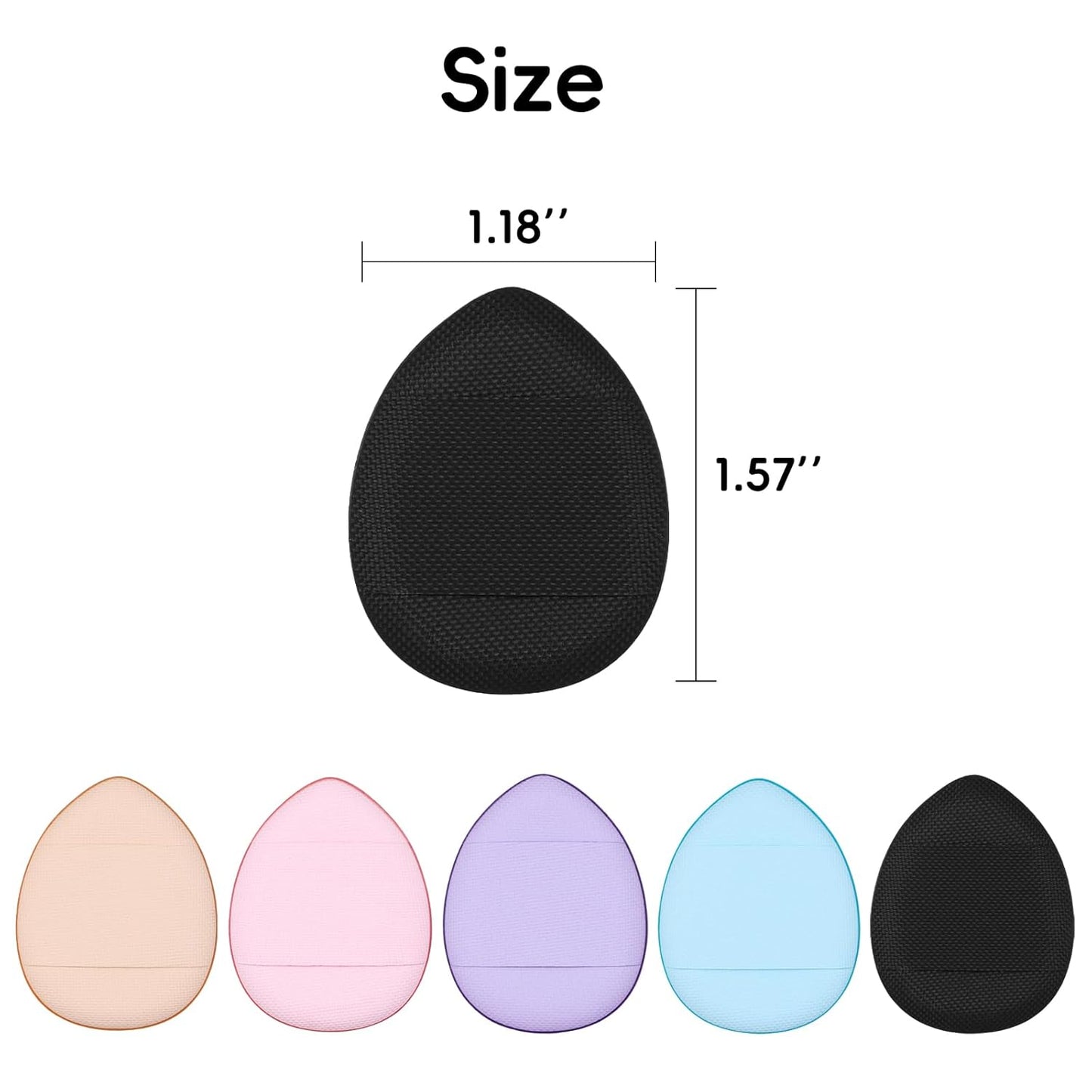 30 Pcs Mini Powder Puffs & mini makeup sponge Set - setting powder puff, Dual-Use (Dry/Wet) for Foundation, Concealer & Eyeshadow - Soft, powder puffs &makeup puff Makeup Sponges with Storage Box