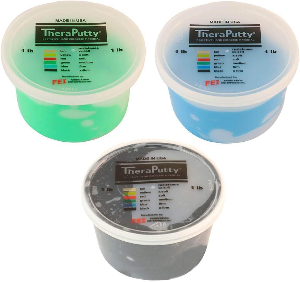 CanDo TheraPutty Standard Hand Exercise Putty For Rehabilitation, Exercises, Hand Therapy, Occupational Therapy, Hand Strengthening, Improve Motor Skills, Stress Relief