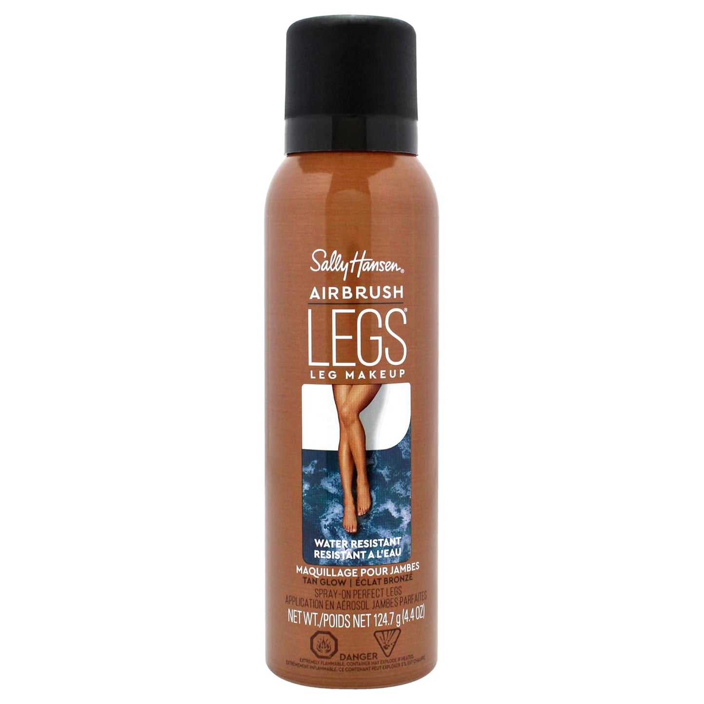 Sally Hansen Airbrush Legs®, Leg Spray-On Makeup, Tan Glow, Easy Application, Flawless Looking Legs, Water Resistant, Transfer Proof