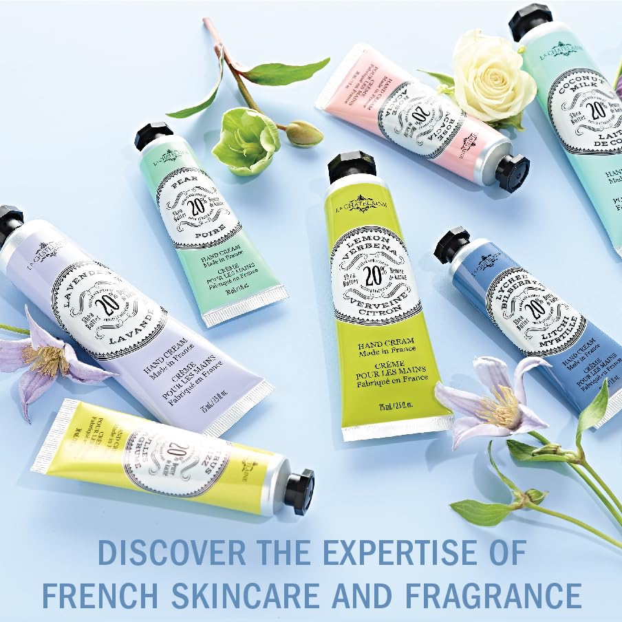 La Chatelaine 20% Shea Butter Hand Cream Travel Size, Organic Argan Oil, Moisturizing, Nourishing, Repairing, Extra-Rich Hand Lotion, Made in France, Paraben Free, 1 oz / 30ml (Passion Fruit)