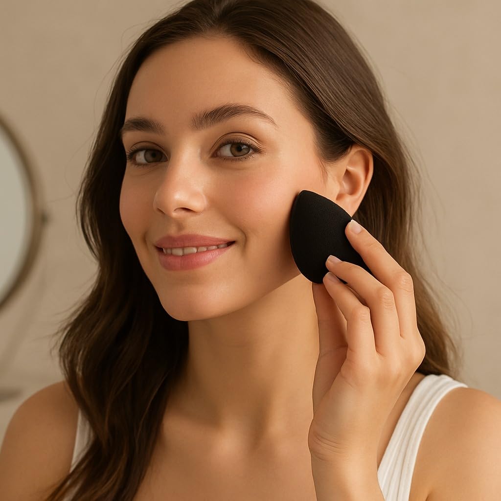 10 Pack Makeup Sponges for Foundation Blending Reusable Beauty Applicators for Liquid Cream and Powder Water Drop Design Latex Free and Fragrance Free