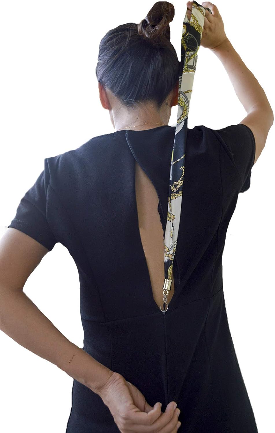 Dress Zipper Helper Zipper Puller Zipping Up Down Dress Yourself Zip Aid Tool (Multi Color)