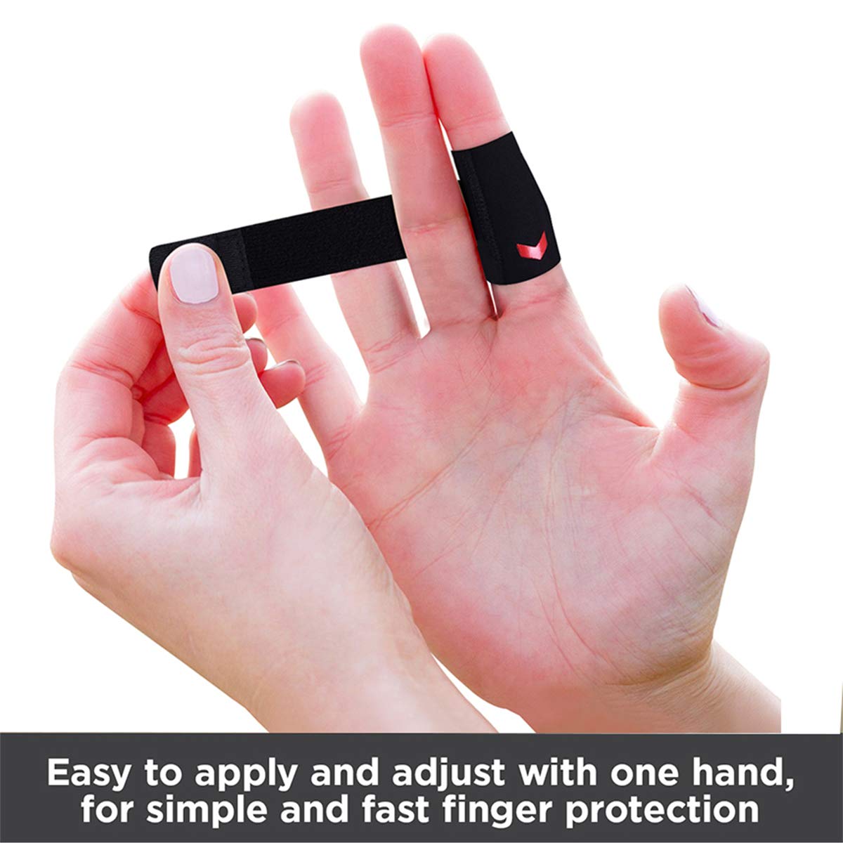 Neoprene Finger Splint Wraps Adjustable Finger Brace Trigger Finger Buddy Splints Mallet Finger Guards for Arthritis Sport Finger Support Sleeves Protector for Basketball Volleyball Tennis