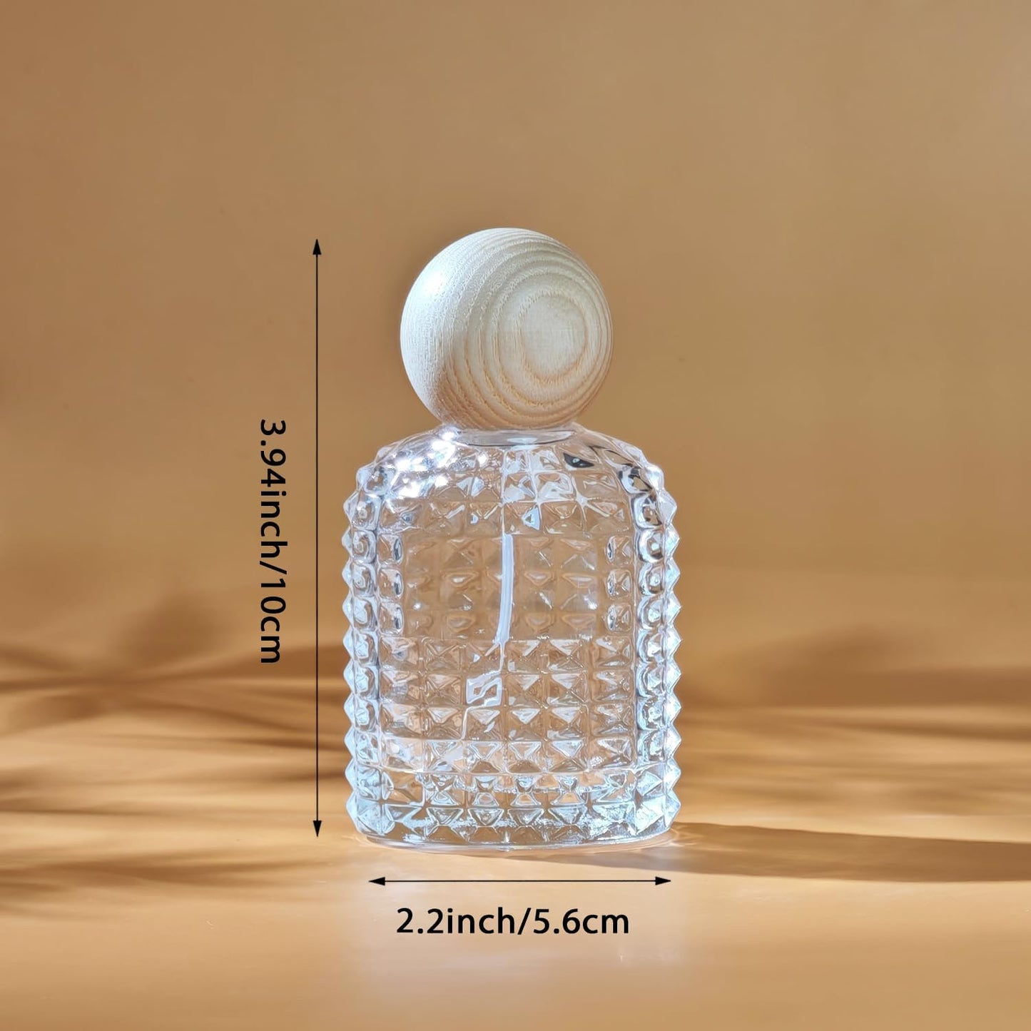 50ml/1.7 Oz Glass Spray Bottle Perfume Atomizer,Perfume Travel Refillable Spray Bottle Empty with 3 Kinds of Dispenser (A1)