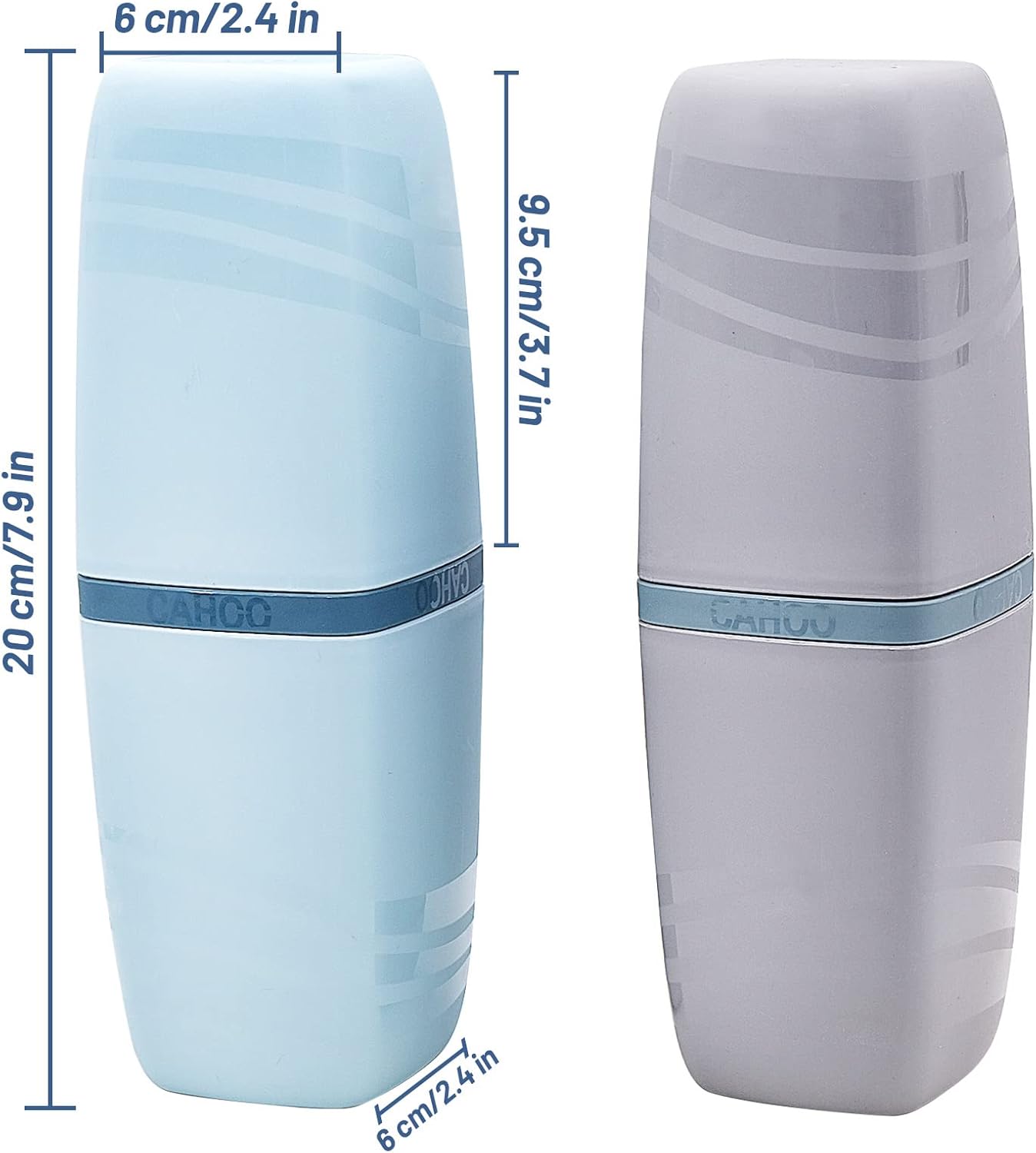 2 PCS Travel Toothbrush Case, Portable Multifunctional Toothbrush Holder, Toothbrushes Toothpaste Separate Storage Wash Cup for Business Trip, Camping