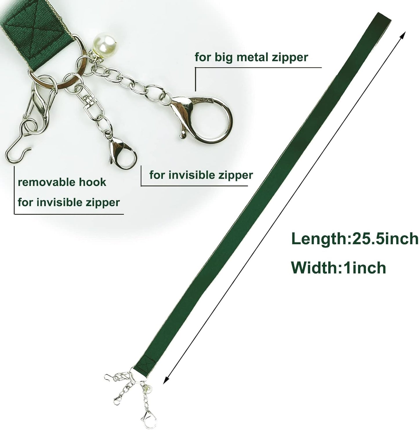 FYOURH Dress Zipper Pull Helper - Zipper Assistant for Elderly & Alone - Green