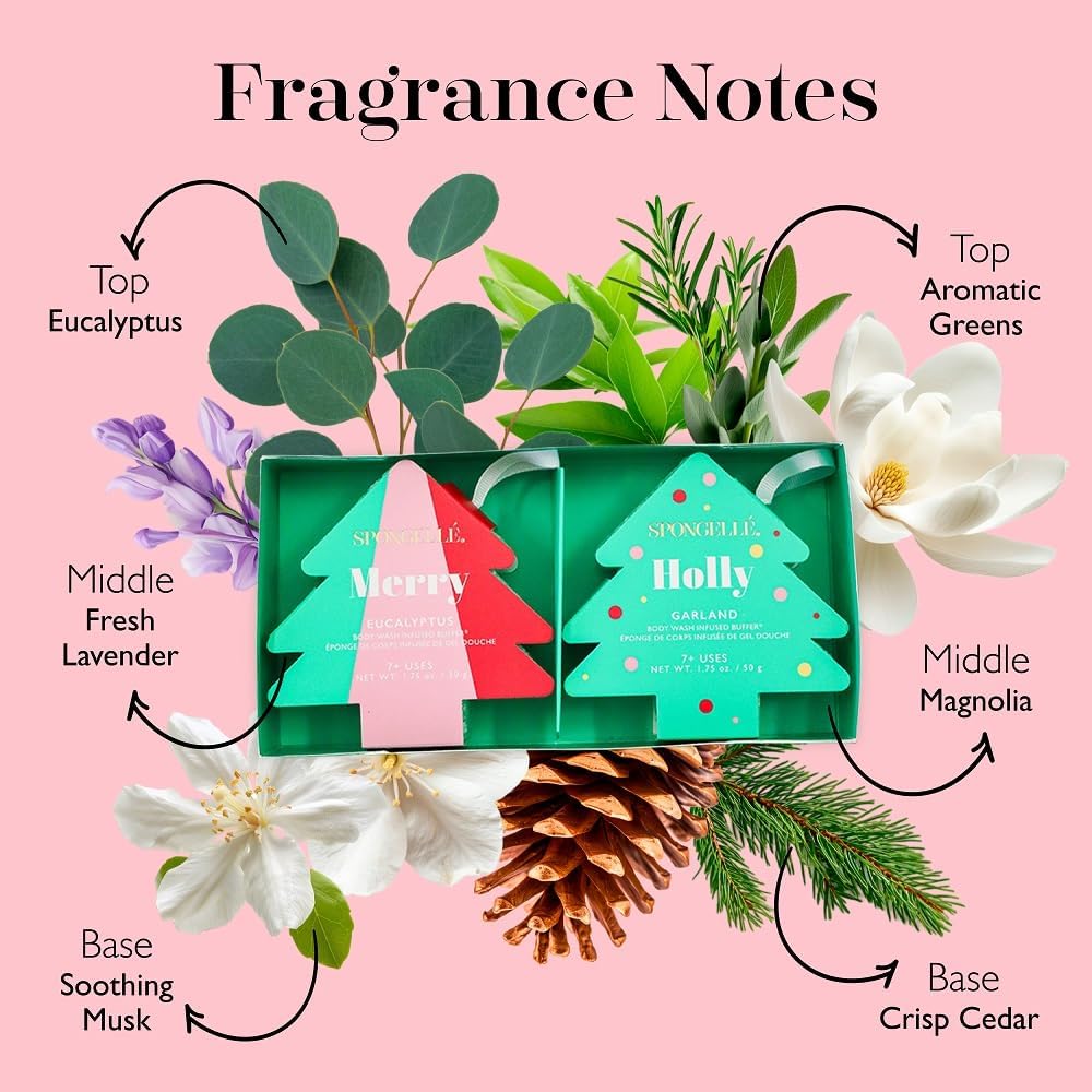 Spongelle Happy Holidays Holiday Tree Gift Set