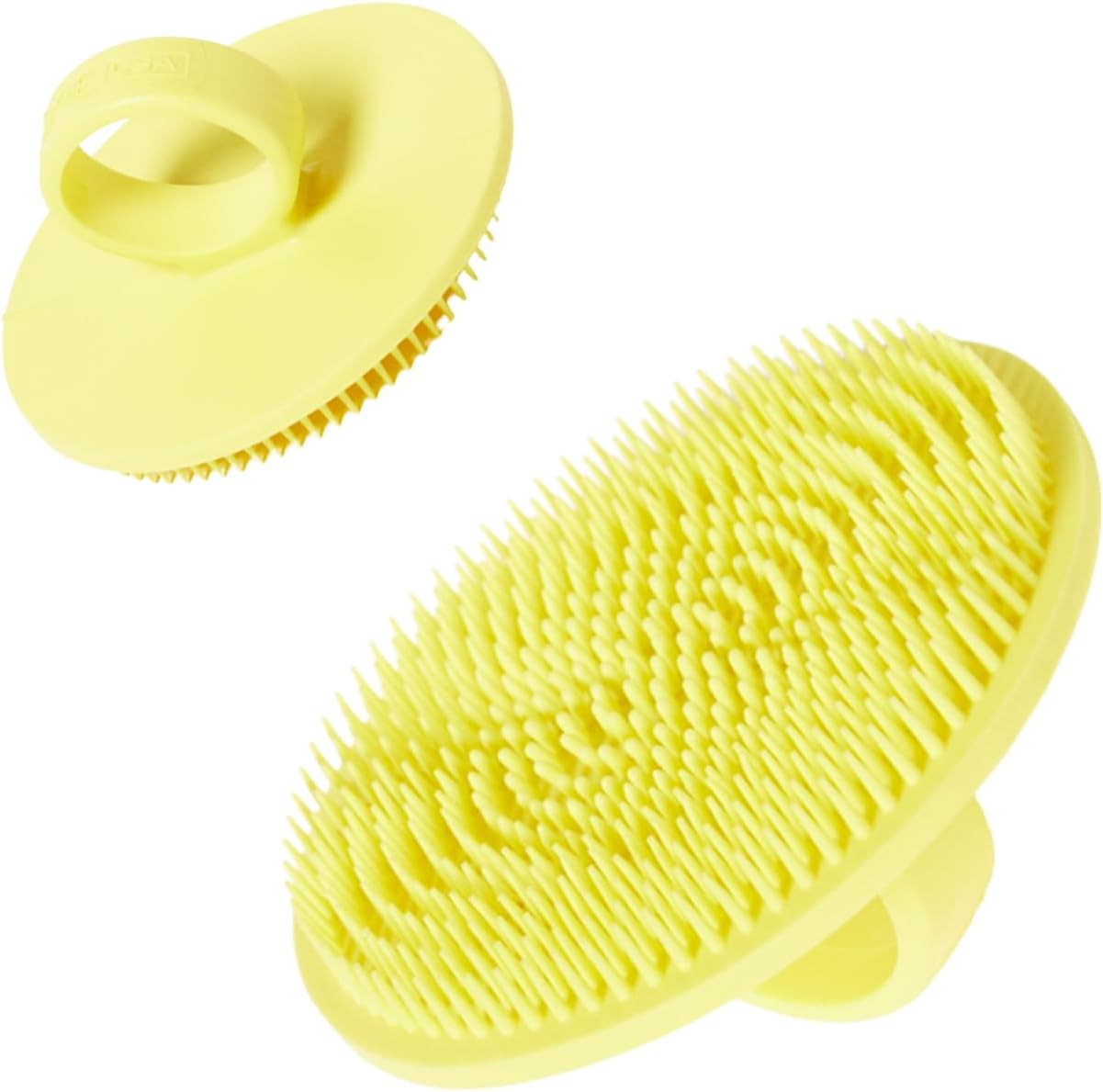 Boie USA Face Scrubber - Handheld Facial Tool, Deep Cleansing Exfoliating Facial Brush. Fights Acne with Gentle, Silicone-Like Bristles, Long Lasting, & Hypoallergenic (Yellow)