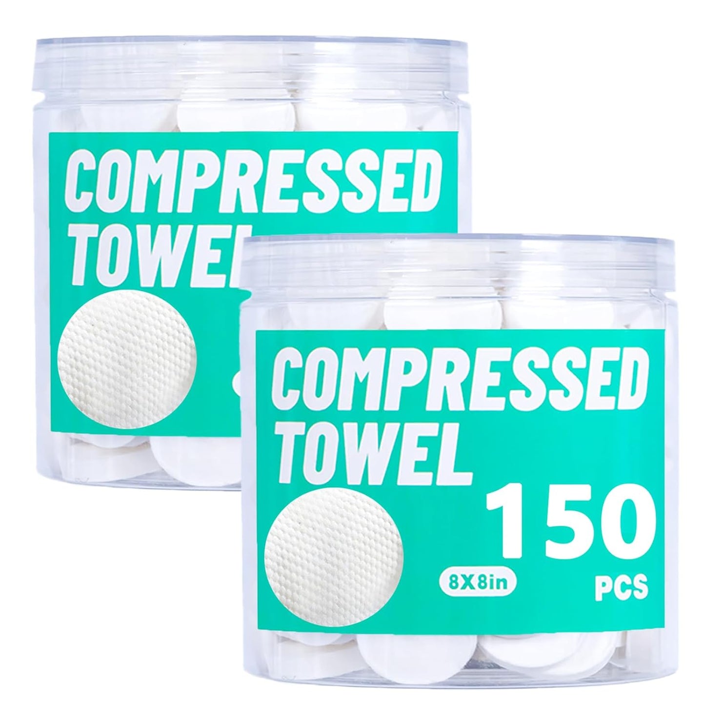 Disposable Face Towel, Compressed Towels, Coin Towels for Travel Camping Hiking, Magic Towel Portable Soft Tissue Wipes Hand Face Home Beauty (300 piece, 8×8inch)