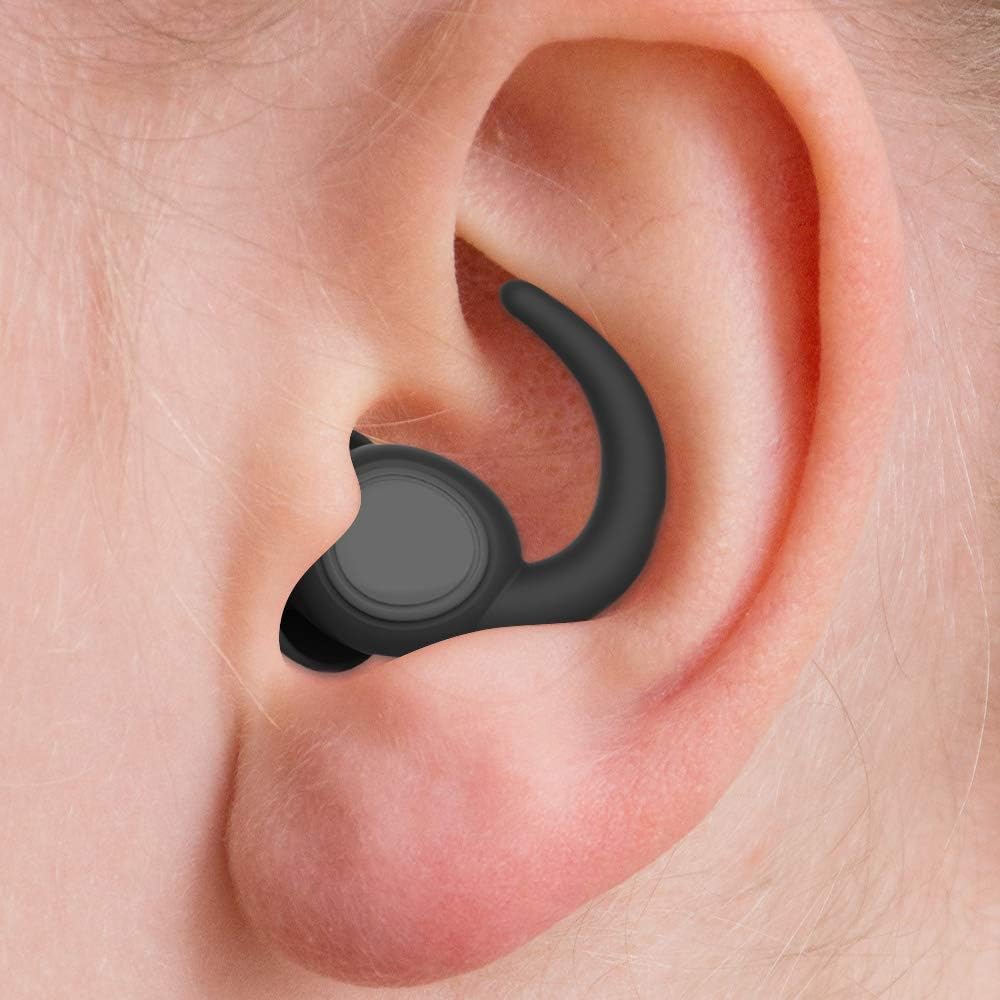 Ear Plugs for Sleeping, Noise Reduction Reusable Earplugs for Sleep, Hearing Protection Soft Comfy Silicone Ear Plugs for Concerts, Focus, Travel, Work, 33dB Noise Cancelling (darkblue1)