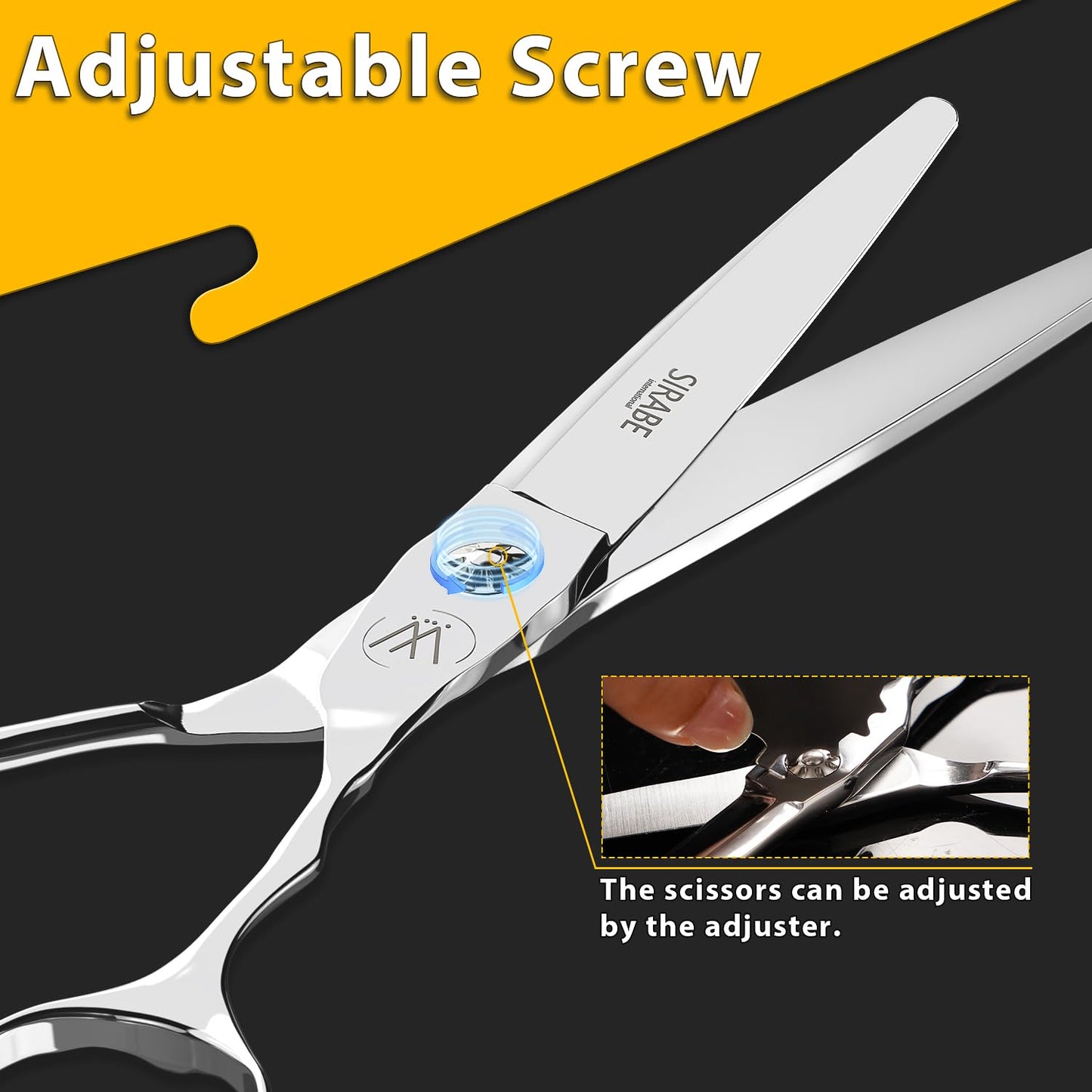 Sirabe HIGH-END Professional Barber Scissors, Ultra Sharp Blades, Hair Cutting Scissors Shears Haircut Scissors for Salon Hairdressing and Home Use
