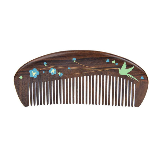 TAN MUJIANG Wooden Hair Comb Handmade Anti-static
