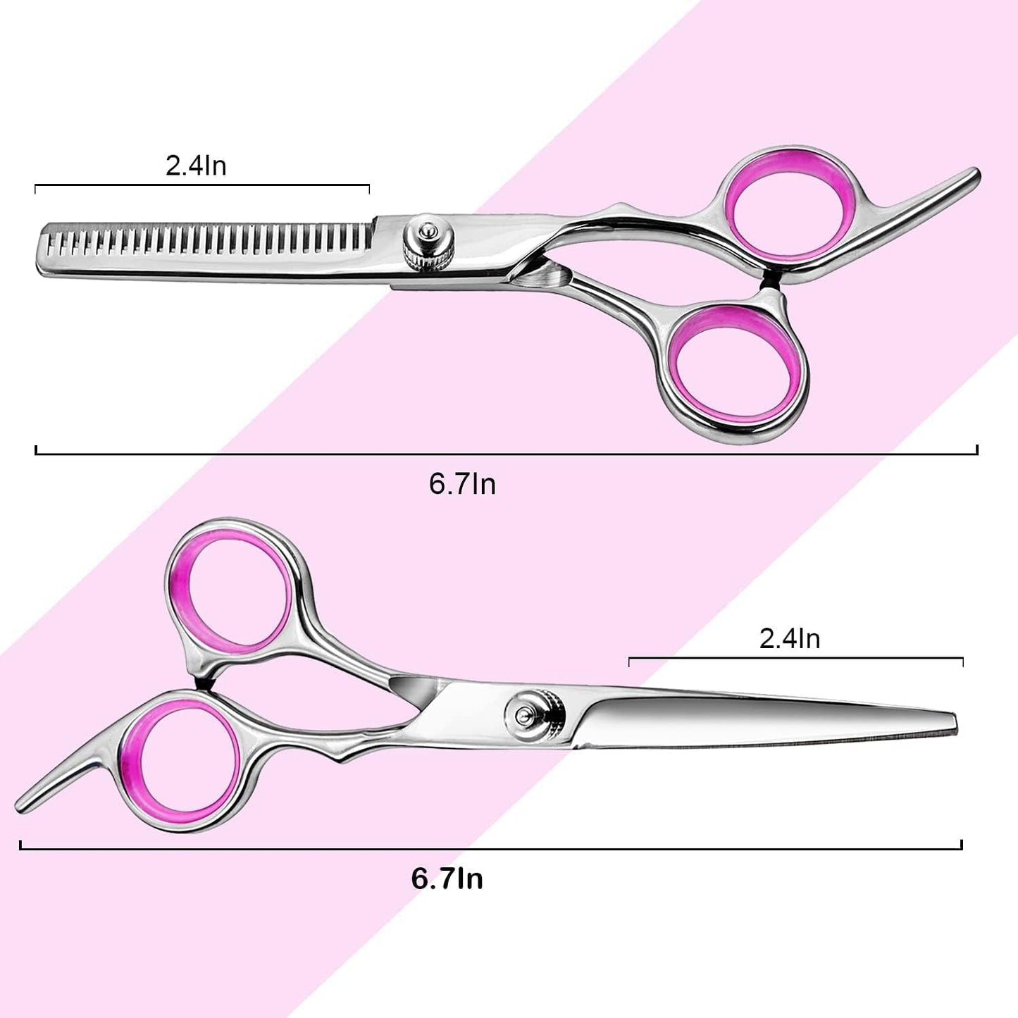 Fcysy Hair Cutting Scissors Set, Barber Scissors Thinning Shears, Professional Salon Haircutting Tools