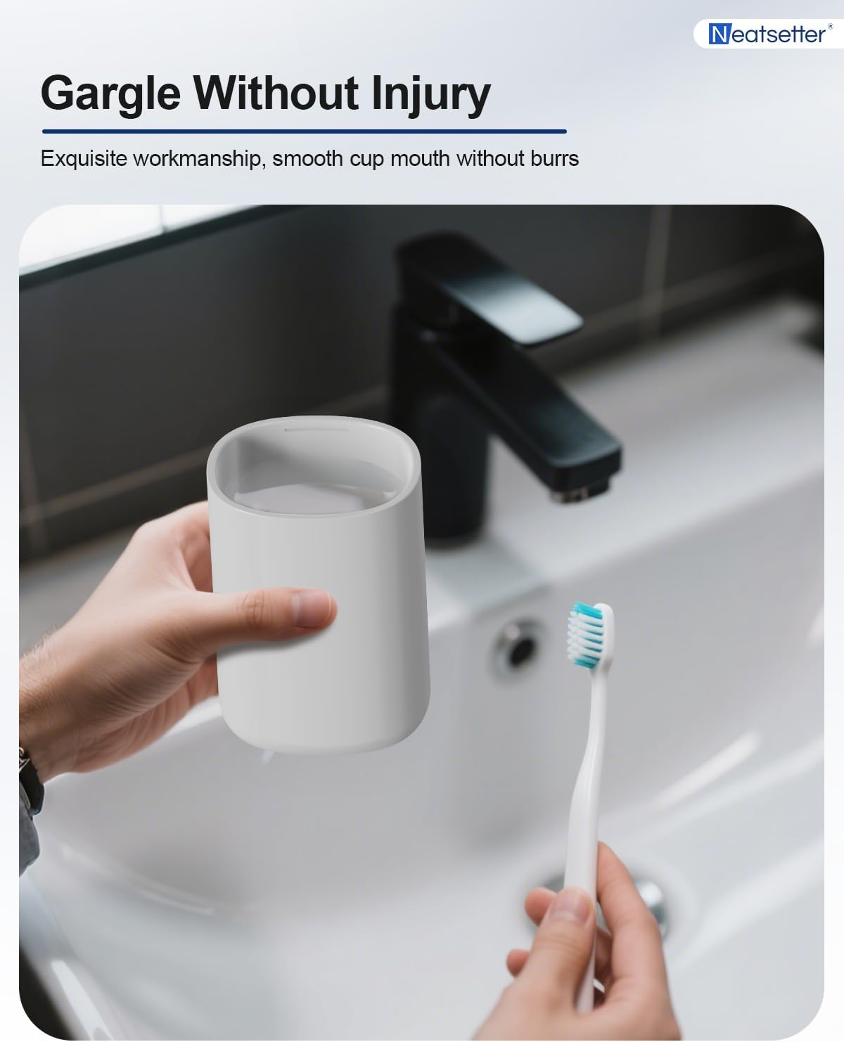 Travel Toothbrushes Holder – Portable Toothbrush Containers with Rinse Cup, Toothpaste Case with Leak-Proof Cover for On-The-Go Oral Care (Grey)