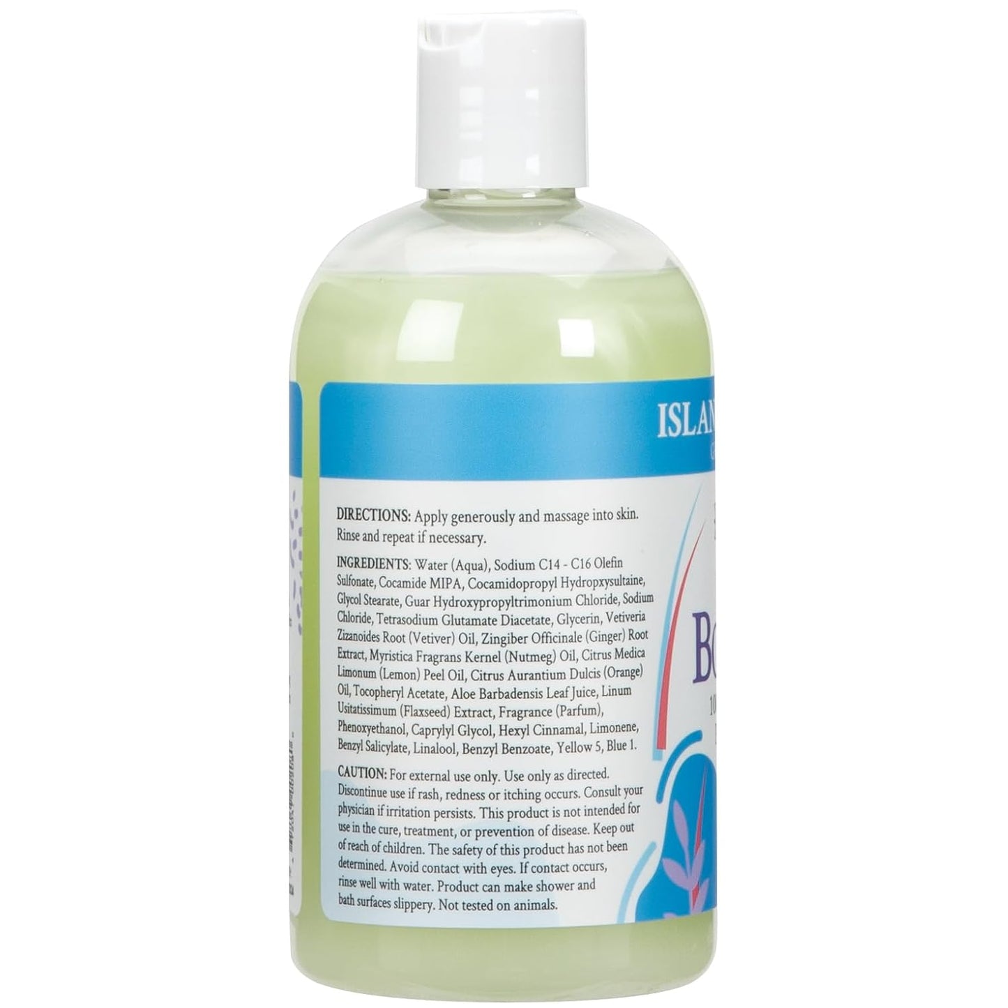 Ginger Lily Farms Botanicals Nourishing Body Wash, Island Tranquility, 100% Vegan & Cruelty-Free, Green Tea & Lemongrass Scent, 12 Fl Oz