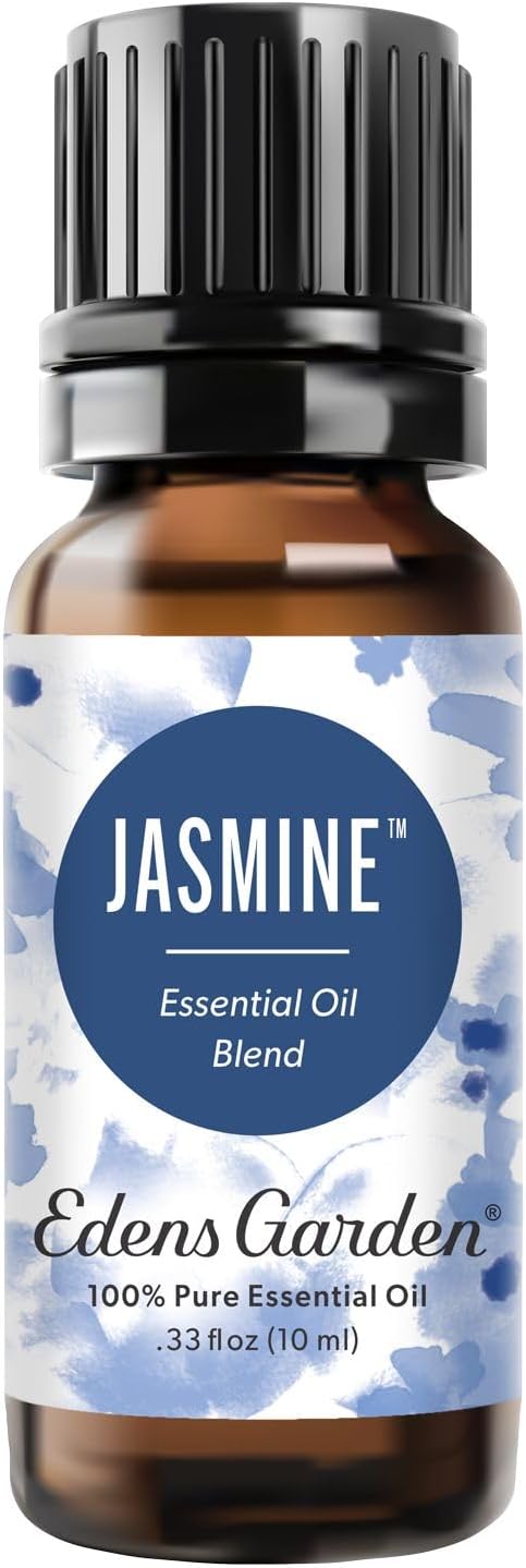 Edens Garden Jasmine Essential Oil Blend – 100% Pure Premium Grade, Natural & Synthetic-Free, Undiluted for Hair Care, Home Diffusers, Skin, Aromatherapy, Massage & Humidifiers 10 ml (.33 fl oz)