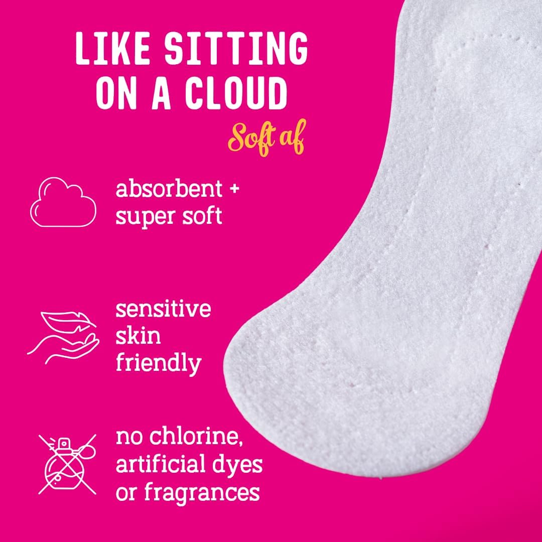 Flo Bamboo Daily Panty Liners Wrapped + Ultra Thin (96 Liners)