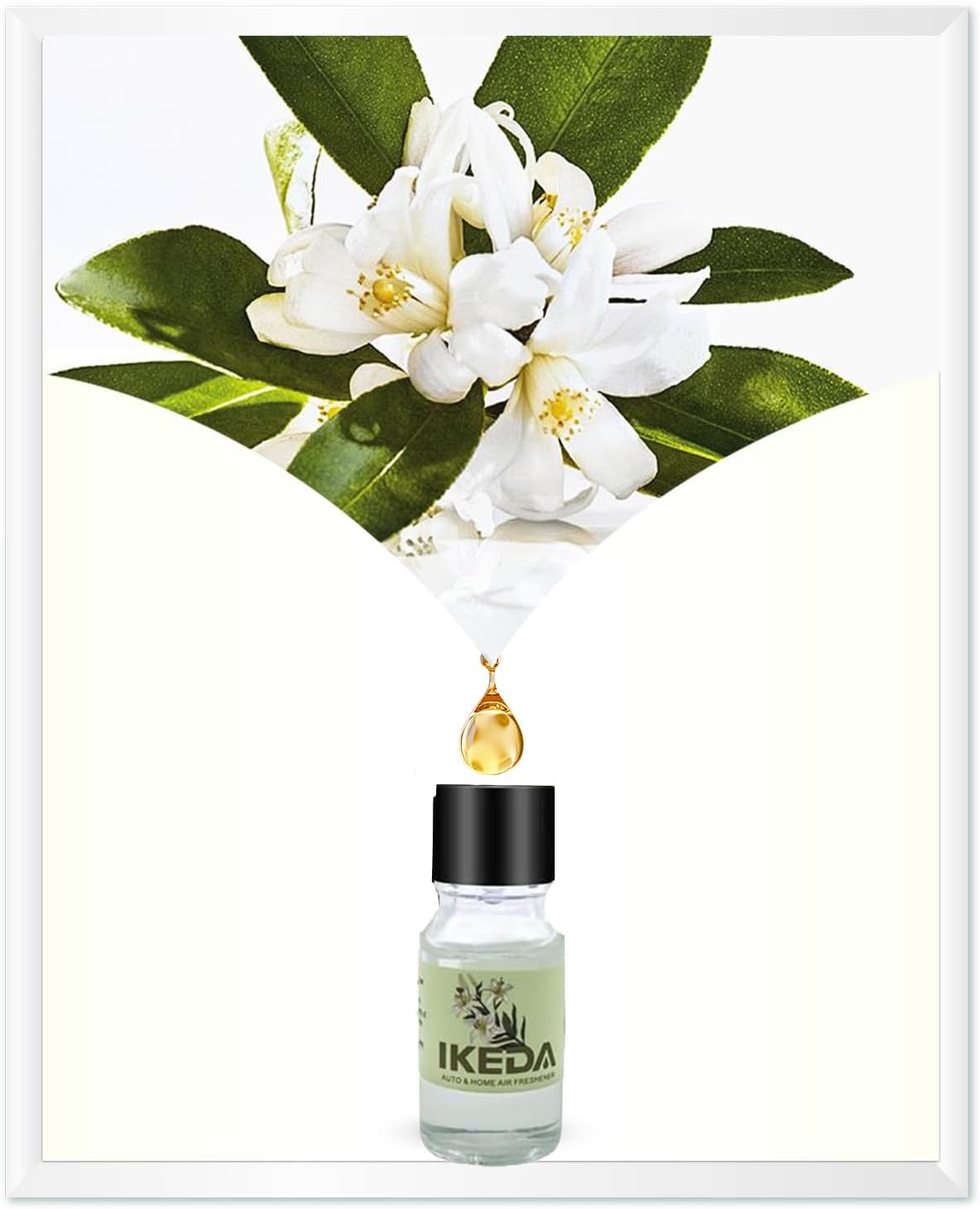 Car Air Freshener,White Musk Hand Woven Hanging Natural Odor Eliminator with 10ml Essential Oil,Wooden Diffuser Balls Deodorizer for Home, Vehicles