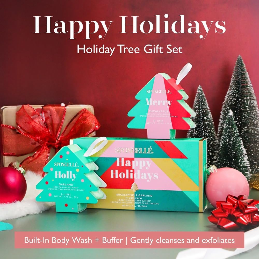 Spongelle Happy Holidays Holiday Tree Gift Set